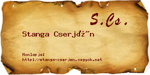 Stanga Cserjén névjegykártya